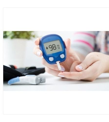 Glucometer Used For Checking Blood Sugar Level With Digital Display