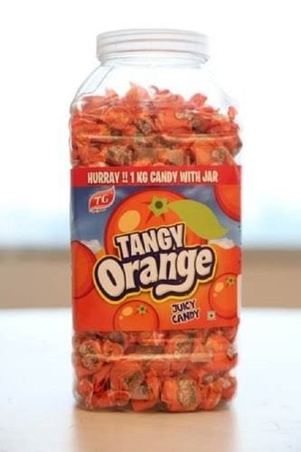Hygienically Packed Delicious Rich Natural Taste Tangy Orange Juicy Candy