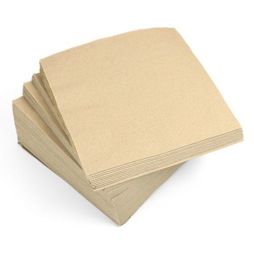 Lightweight And Handmade White Cotton Brown Biodegradable Napkins For Multipurpose Use