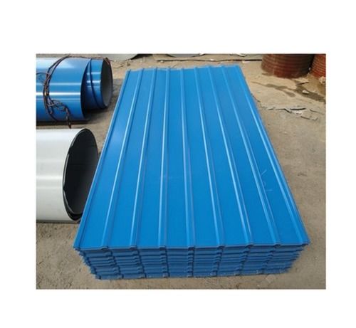 Plain Blue Color Steel And Aluminum Ribbon Coated Profile Sheets Length: 6 Foot (Ft)