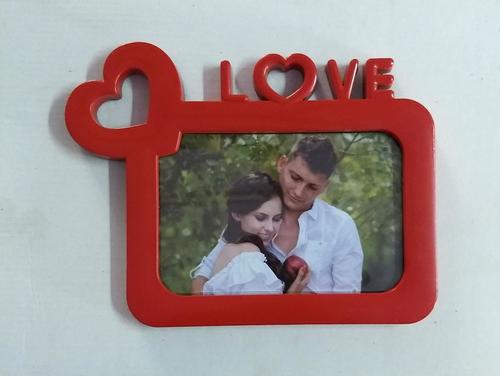 Indian Plain Red Color Rectangle Red Color Plastic Photo Frame For Gifting