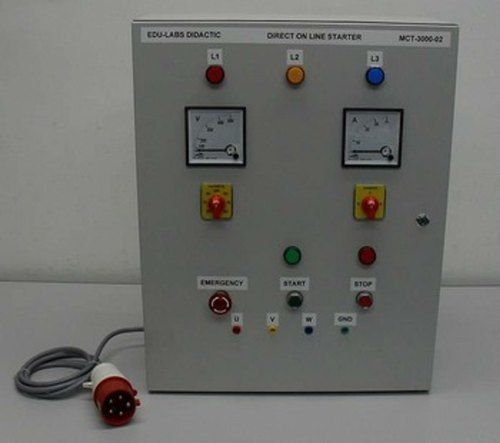 Silver Reliable Service Life Direct On Line Motor Starter Panel For Industrial Use