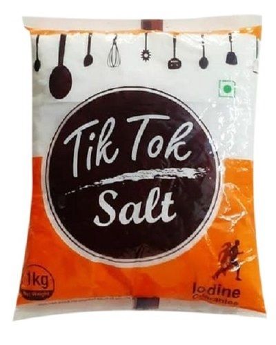 White Low Sodium Tik Tok Iodine Salt For Flavoring And For Preserving Food,1 Kg