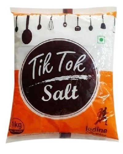 White Low Sodium Tik Tok Iodine Salt For Flavoring And For Preserving Food,1 Kg Iodine: 45 Microgram (Mcg)