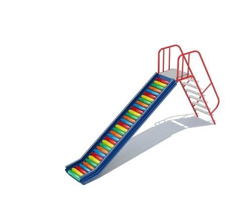 Outdoor Playground Baby Slides Multi Color Material Iron And Plastic, Slide Area 13X2X6X6 Feet 