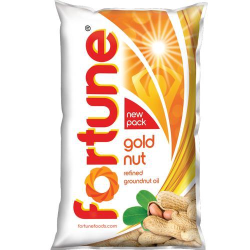 Fortune Goldnut Refined Groundnut Oil Pack Of 1 Ltr Oil Keeps The Natural Aroma Of The Food Intact