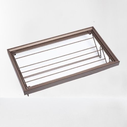 Steel Light Weight And Brown Color Modern Shoe Rack Used For Home