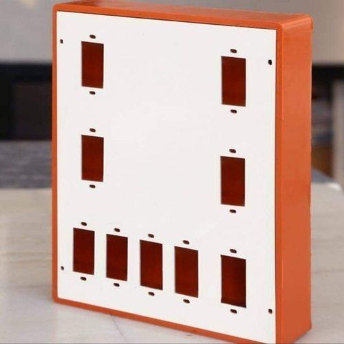 Long-Lasting And Strong White Pvc 600-Volts Electrical Switch Board  Dimension(L*W*H): 1 X 5.9 Inch (In) Inch (In)