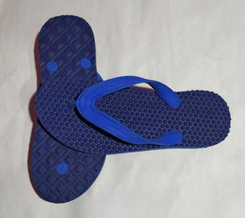 Men's Comfortable And Lightweight Casual Rubber Navy Blue Flip Flop Slippers