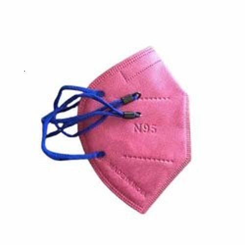 N-95 Head-loop Disposable Ecofriendly Anti Pollution And Hot Air Cotton Pink Mask