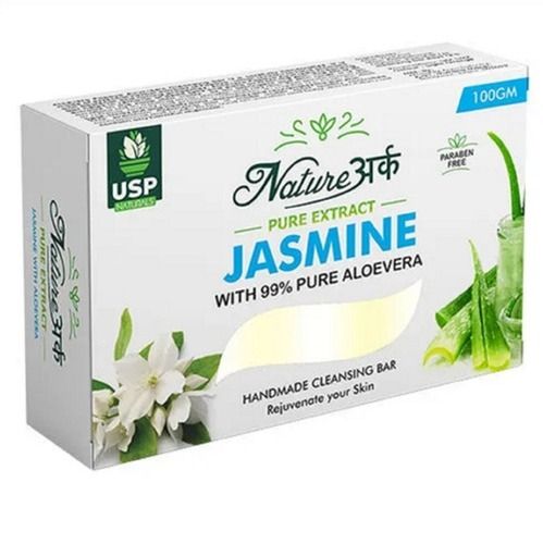 Natureark Handmade Jasmine And Aloe Vera Extract Cleansing Soap