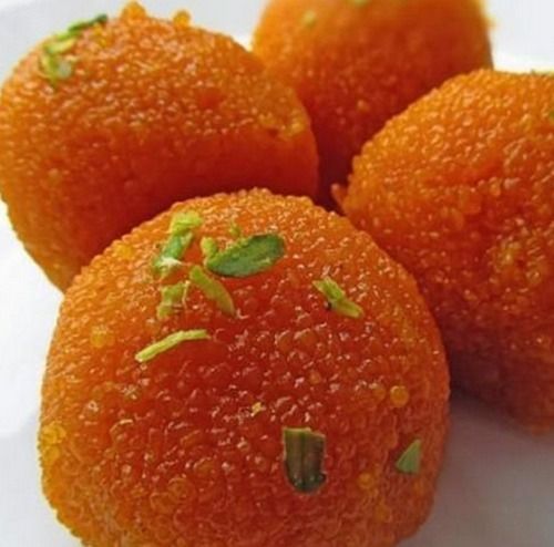 No Artificial Color Delicious Taste Hygienic Prepared Sweet Fresh Motichur Laddu