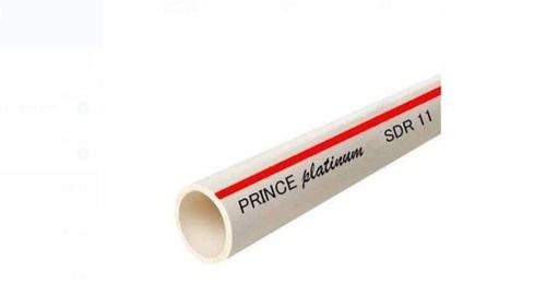 Prince Platinum Sdr11 Pvc Pipe White Color Strong And Durable In 1.5 Inch Size