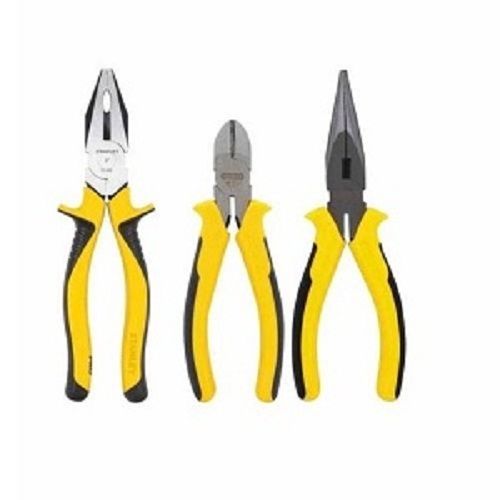 Ruggedly Constructed Yellow And Black Combination Hand Plier For Industrial Use