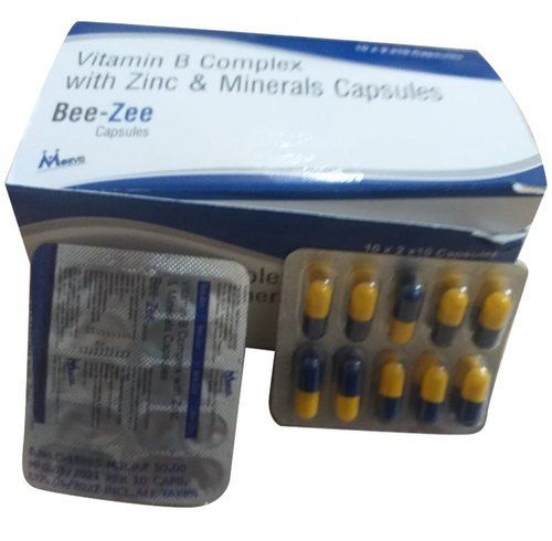 Bee-Zee Vitamin B Complex With Zinc And Minerals Capsules, 10 Cap