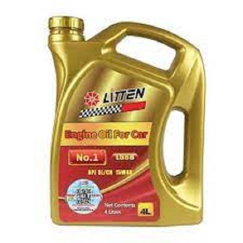 Litten Brown Lubricant Engines Oil For Car, Net Quantity 4 Liter Plastic Bottle Application: Automotive Industry