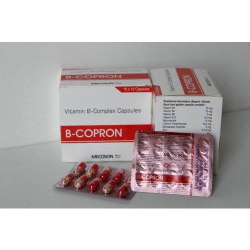 Mecoson B-Copron Vitamin B Complex Capsules, 10 X 10 Cap. Dosage Form: Tablet