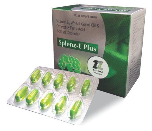 Pack Of 10 Capsules , Splenz E Plus Capsules For Shiny Hairs And Healthy Skin General Medicines