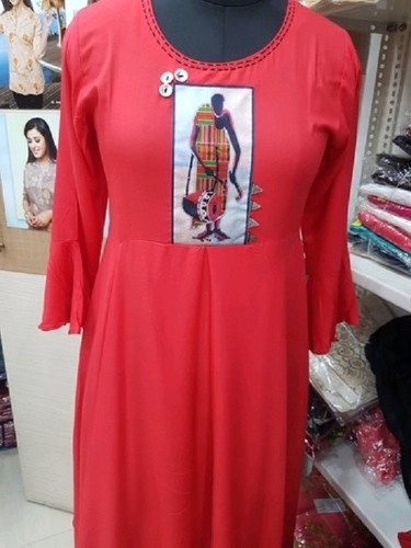 Long Kurti top with Chikan embroidery pant Kurti top  pants  RAJA WEDS  RANI