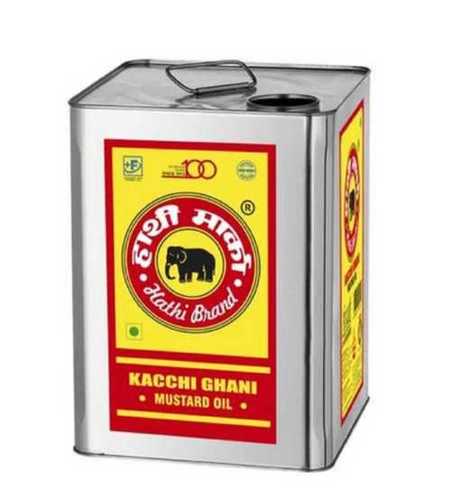 Yellow 15 Kg Kachi Ghani Mustard Oil Use For Cooking, Free From Argemone Oil