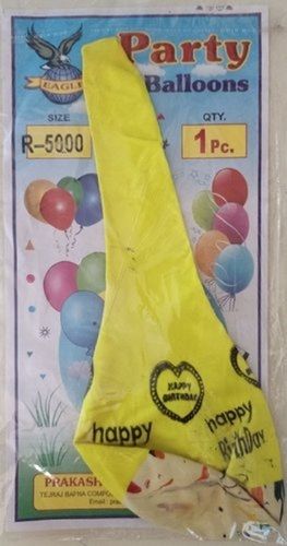 100% Eco-Friendly Yellow Latex Printed Birthday Party Balloon