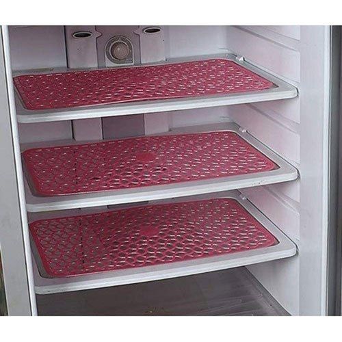 Refrigerator Mats Of Multicolour PVC Plastic Of 4 Pcs Set Are