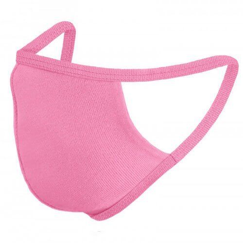 Easy To Use Comfortable Long Lasting 3 Ply Pink Cotton Face Mask Age Group: Suitable For All Ages