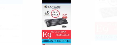 Good Quality Usb Multimedia Lapcare Keyboards Strong And Durable With Soft Key Press