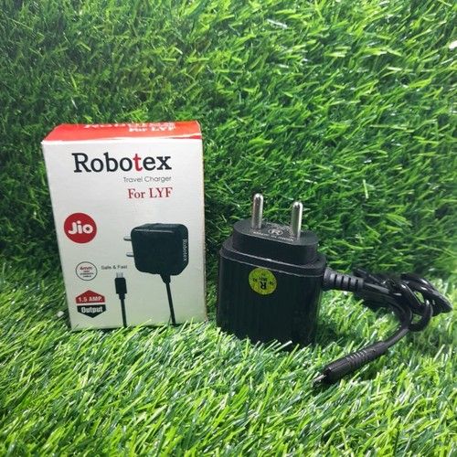 Jio Robotex Travel Charger With Long Wire For Lyf 1.5A Strong And Long Lifespan Android Version: Octcore