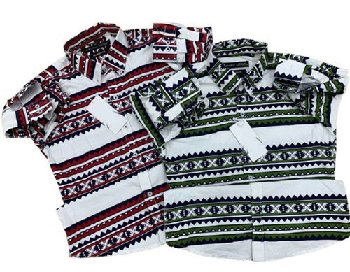 Men Printed Cotton Shirt - Customized M XL Sizes | Classic Collar Soft Touch Fabric Wrinkle Free Breathable Extremely Comfortable Ideal for Gifting