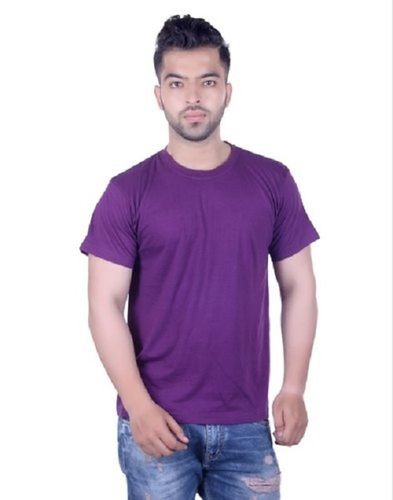 Men'S Comfortable Cotton Fabric Half Sleeve And Round Neck Plain T Shirt Age Group: 18