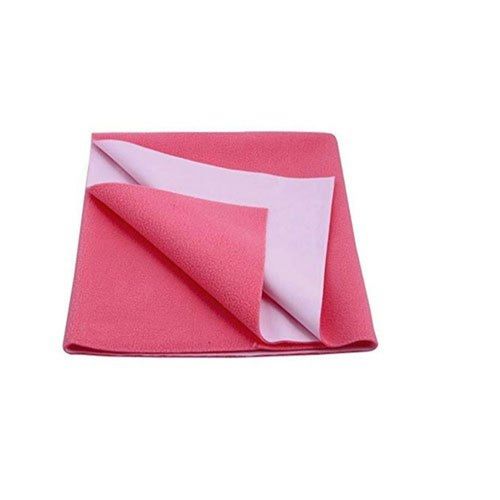 Non Toxic 50X70 Cm Pink Waterproof Pvc Baby Dry Sheet For Home Use: Bed Wet Protector