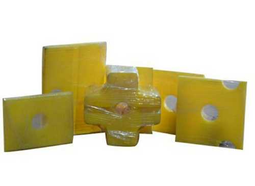 Yellow Pu Rock Breaker Pads Available In Multiple Shape, 6 Piece Set Contains