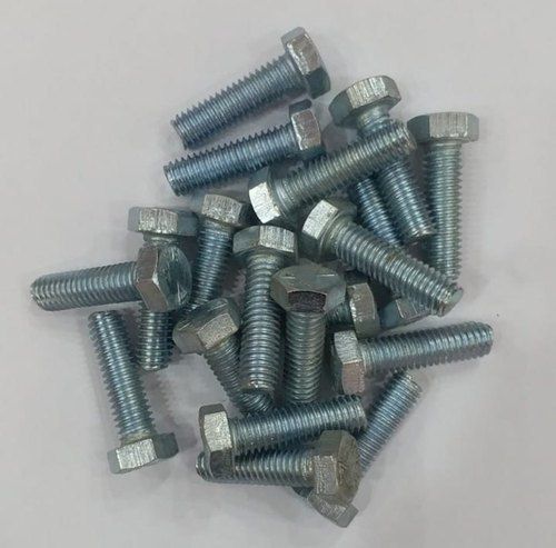 Strong And Corrosion Resistance Silver Mild Steel Nut Bolt For Construction Use