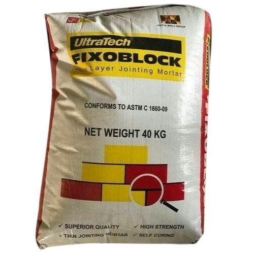 Ultratech Fixoblock Thin Layer Jointing Morta, With For Domestic And
