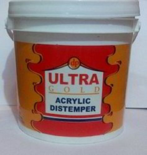 Water Resistance Ultra Gold Acrylic Distemper For Domestic And Office (20 Litre Bucket) Application: Wall Putty Application