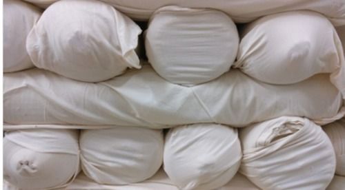 100 Percent Pure Cotton And Lighweight Supima Cotton Knitted Fabric In White Color  Smooth