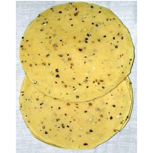 Cream 98-99% Purity Crispy And Salty Dal Papad Served With Food