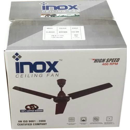 Brown Electrical Ceiling Fans Lower Power Consumption Energy Efficient Cool Air