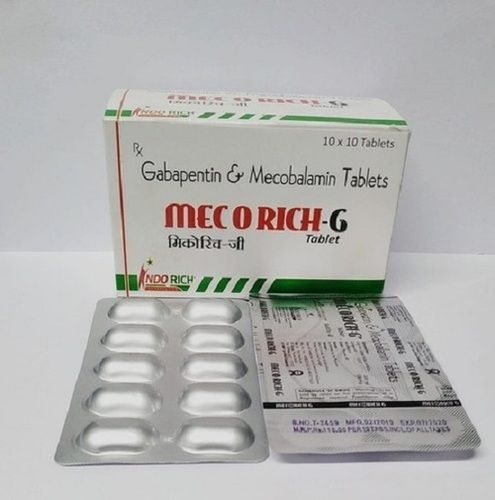 Gabapentin And Mecobalamin Tablets Mecorich G, 10 X 10 Tablets