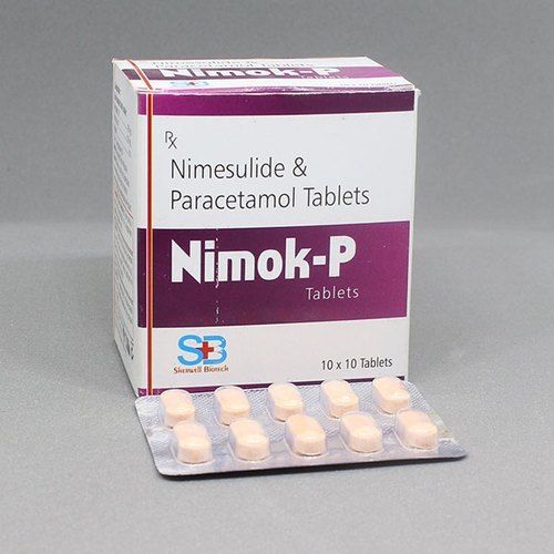  निमोक-पी निमेसुलाइड और पेरासिटामोल टैबलेट (10 x 10 टैबलेट बॉक्स पैकिंग) 