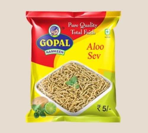 Pure Delicious Spicy Aloo Sev Namkeen In Pack, Size: Regular/ Small