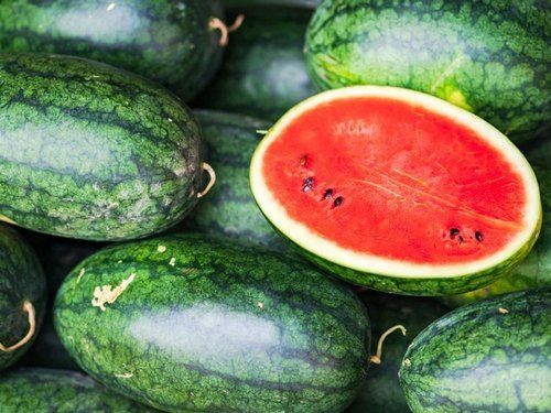 Rich Natural Delicious Fine Taste Juicy Healthy Green Fresh Watermelon