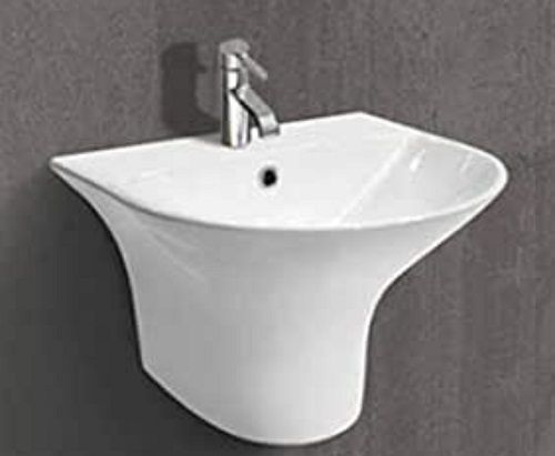  Cream Color Round Shape Elegant And Modern Design Ceramic Wash Basin Size: Small