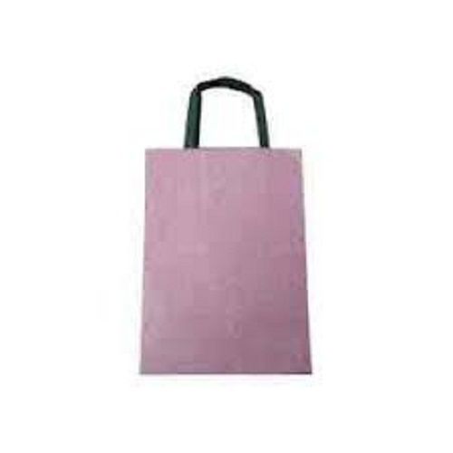 Baby Pink 100% Environmental Friendly Durable And Cheaper Light Weight Paper Carry Bag (Baby Pink) 