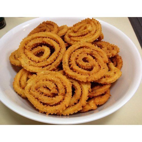 100 Percent Fresh And Pure Brown Butter Murukku Round Shape With Spicy Taste Ingredients: Wheat Flour