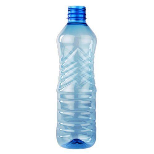 Bleu 100 Percent Plastic Blue Colour Drinking Water Pet Bottles With Screw Cap 1 Ltr 