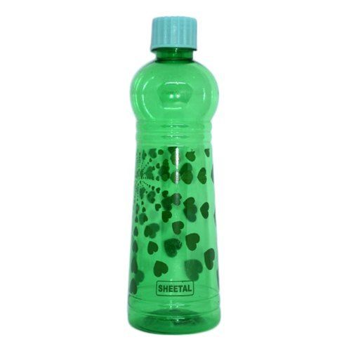 100 Percent Plastic Printed Pet Bottles In Green Colour With 500 Ml Capacity 