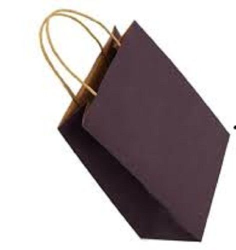 Dark Brown Biodegradable Recyclable And Reusable Environment Friendly Paper Carry Bag (Dark Brown)