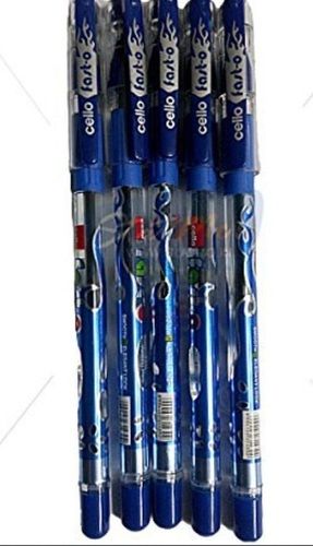 Premium Grade Comfortable Grip And Soft Blue Color Pen For Office And School Use 